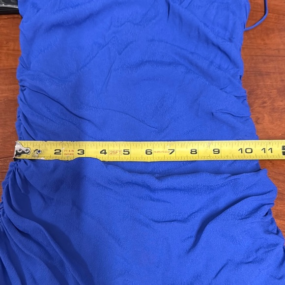 NWT WeWoreWhat Ronnie Dress Royal Blue Bodycon Ruched Form-Fitting Mini Dress XS - Picture 5 of 10